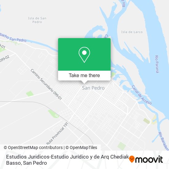 Estudios Juridicos-Estudio Jurídico y de Arq Chediak Basso map