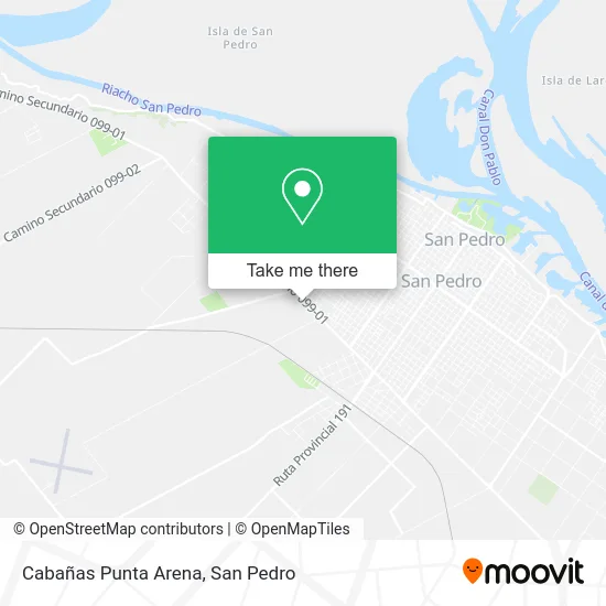 Mapa de Cabañas Punta Arena