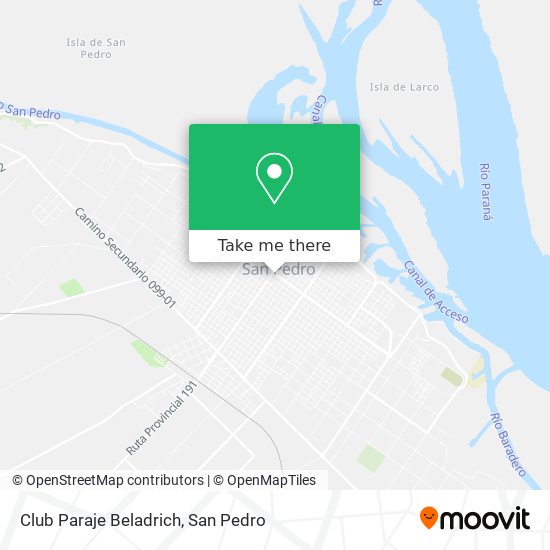 Club Paraje Beladrich map