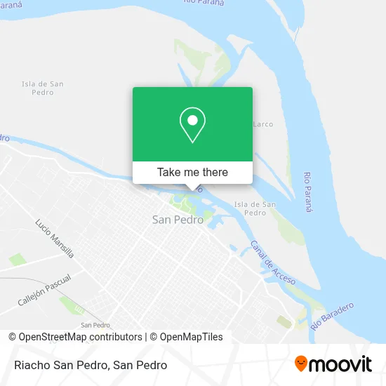 Riacho San Pedro map
