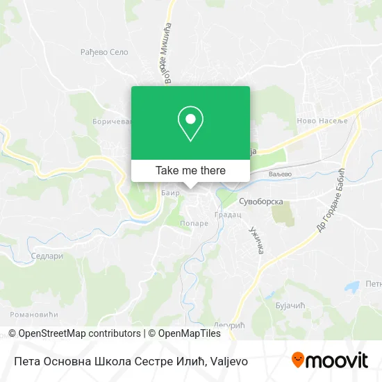Пета Основна Школа Сестре Илић map