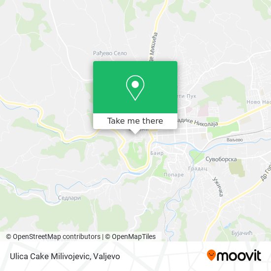 Ulica Cake Milivojevic map