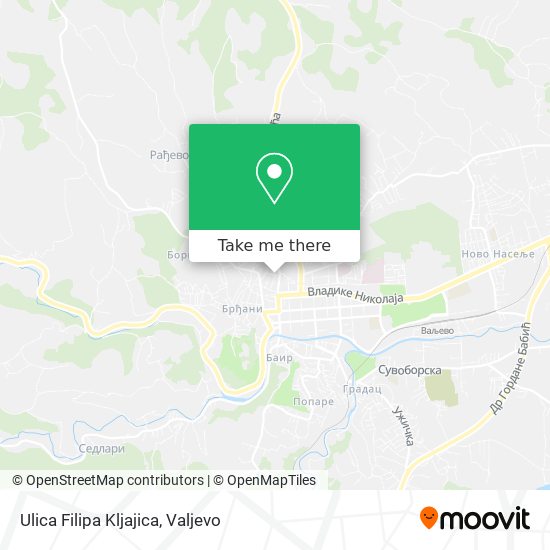 Ulica Filipa Kljajica map