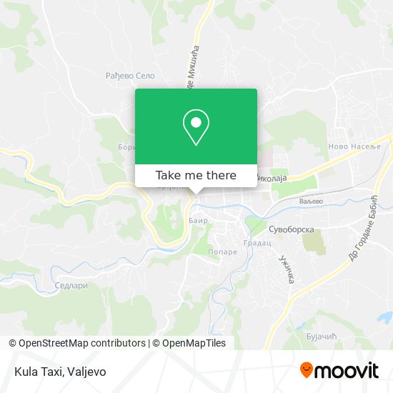 Kula Taxi map