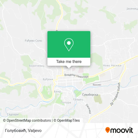 Голубовић map