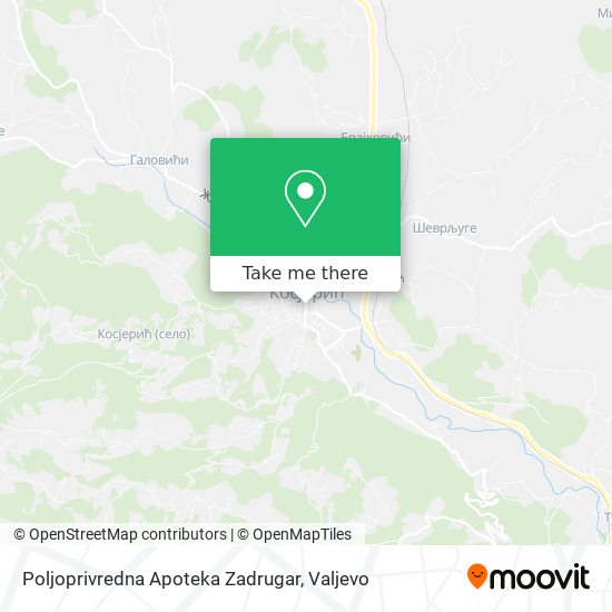 Poljoprivredna Apoteka Zadrugar map