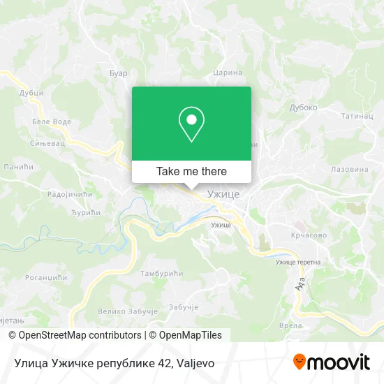 Улица Ужичке републике 42 map