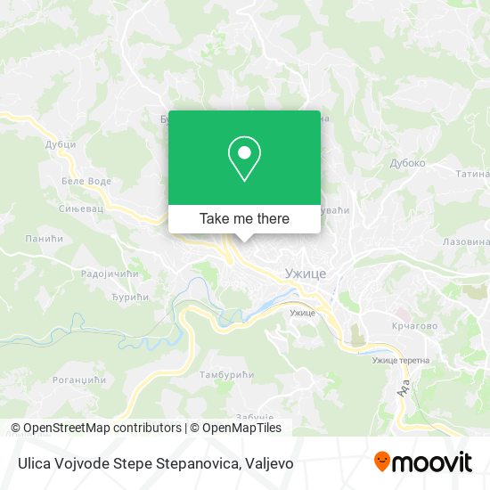 Ulica Vojvode Stepe Stepanovica map