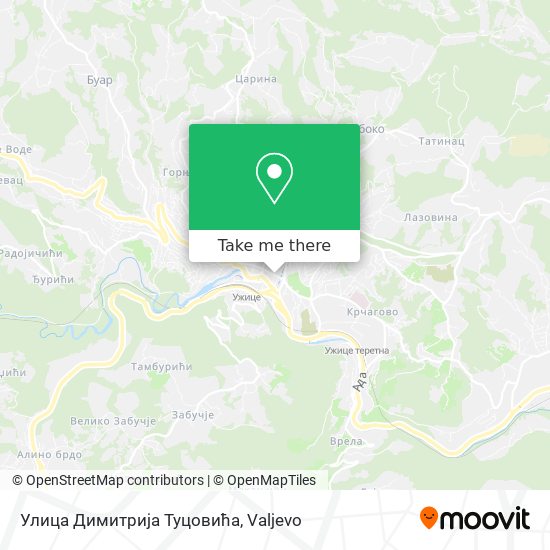Улица Димитрија Туцовића map