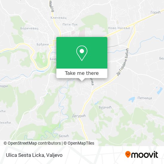 Ulica Sesta Licka map