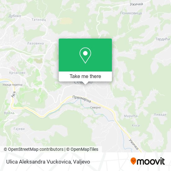 Ulica Aleksandra Vuckovica map