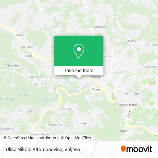 Ulica Nikole Altomanovica map