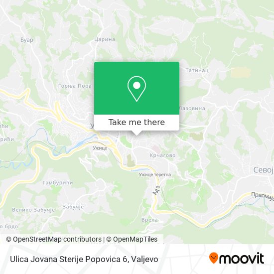 Ulica Jovana Sterije Popovica 6 map