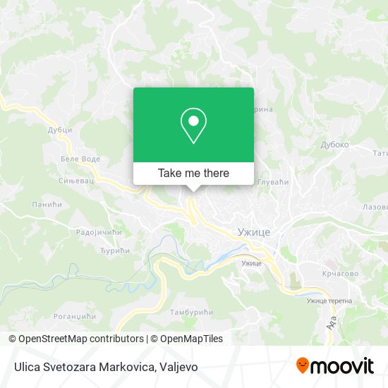 Ulica Svetozara Markovica map