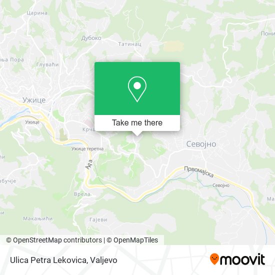 Ulica Petra Lekovica map