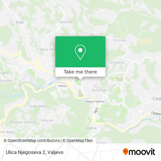 Ulica Njegoseva 2 map