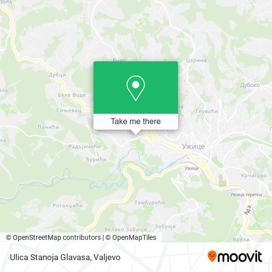 Ulica Stanoja Glavasa map