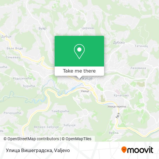 Улица Вишеградска map