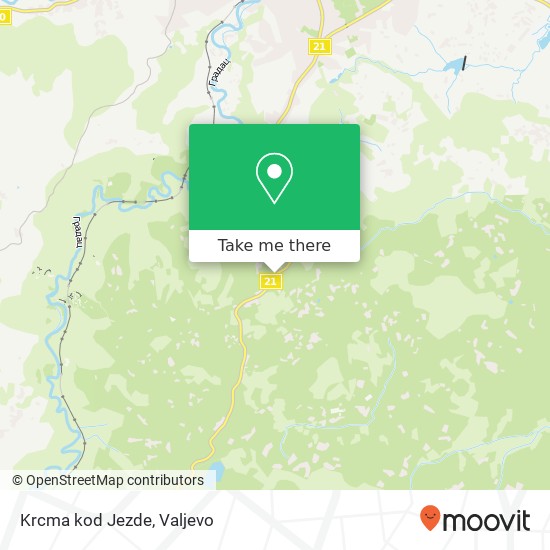 Krcma kod Jezde map