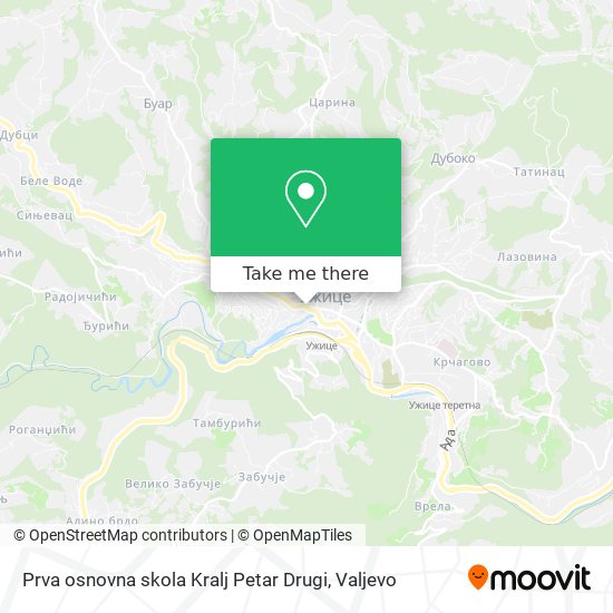 Prva osnovna skola Kralj Petar Drugi map