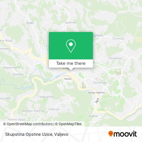 Skupstina Opstine Uzice map