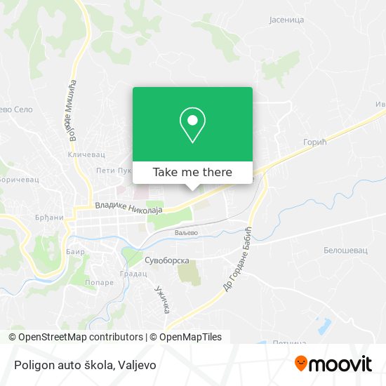 Poligon auto škola map