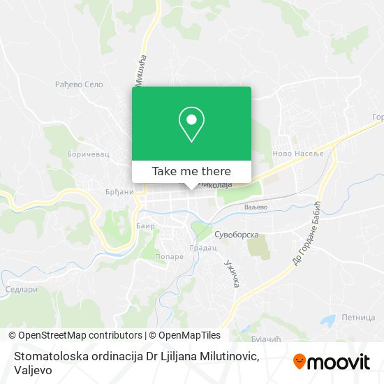 Stomatoloska ordinacija Dr Ljiljana Milutinovic map