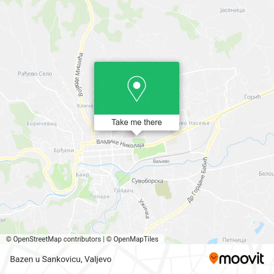 Bazen u Sankovicu map