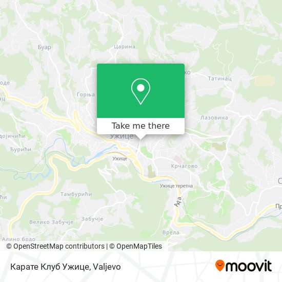 Карате Клуб Ужице map