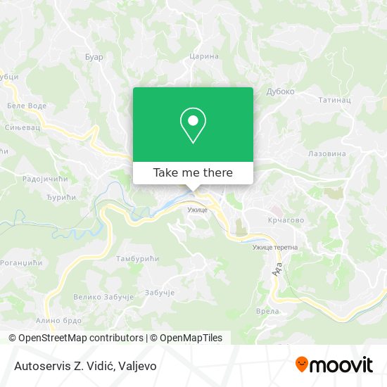 Autoservis Z. Vidić map