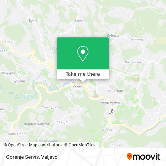 Gorenje Servis map