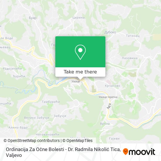 Ordinacija Za Očne Bolesti - Dr. Radmila Nikolić Tica map