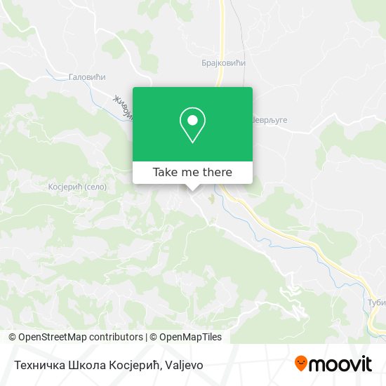 Техничка Школа Косјерић map