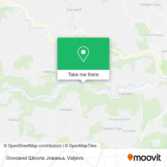 Основна Школа Јовања map
