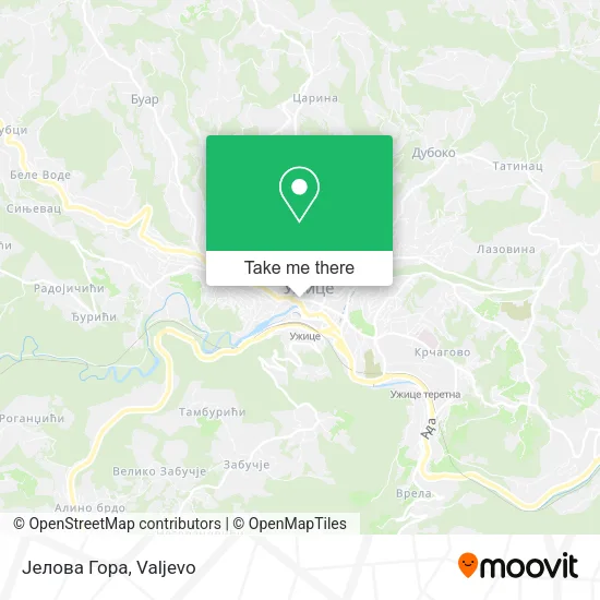 Јелова Гора map