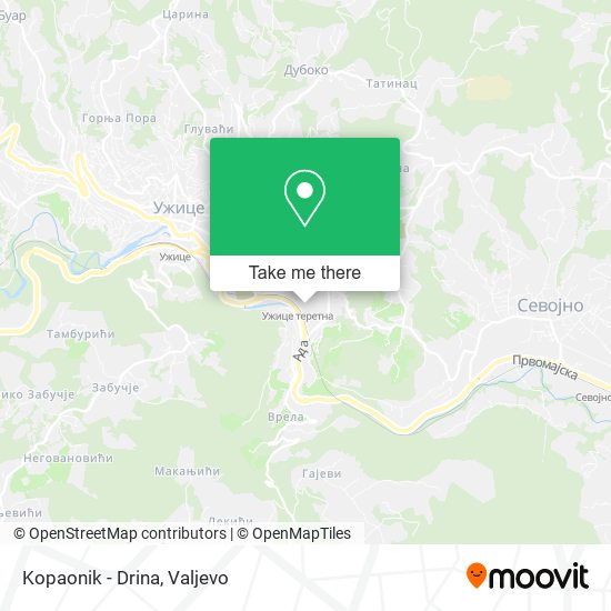 Kopaonik - Drina map