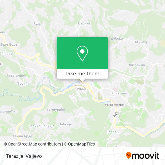 Terazije map