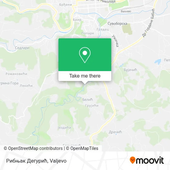 Рибњак Дегурић map