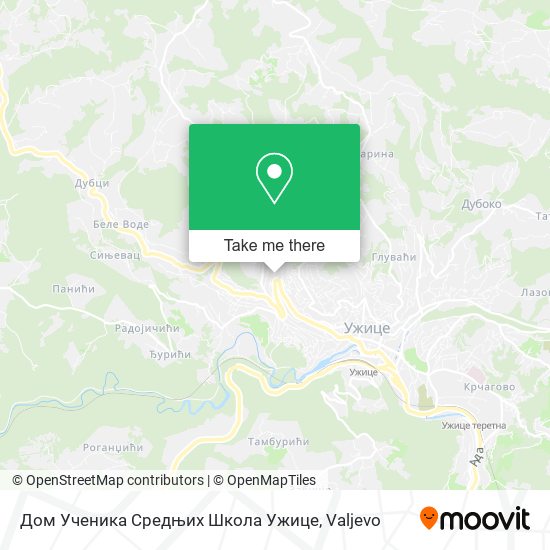 Дом Ученика Средњих Школа Ужице map