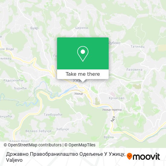 Државно Правобранилаштво Одељење У Ужицу map