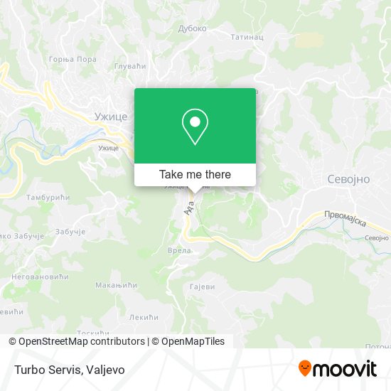 Turbo Servis map