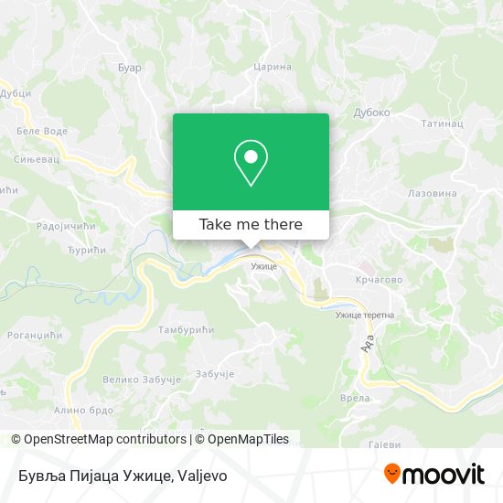 Бувља Пијаца Ужице map