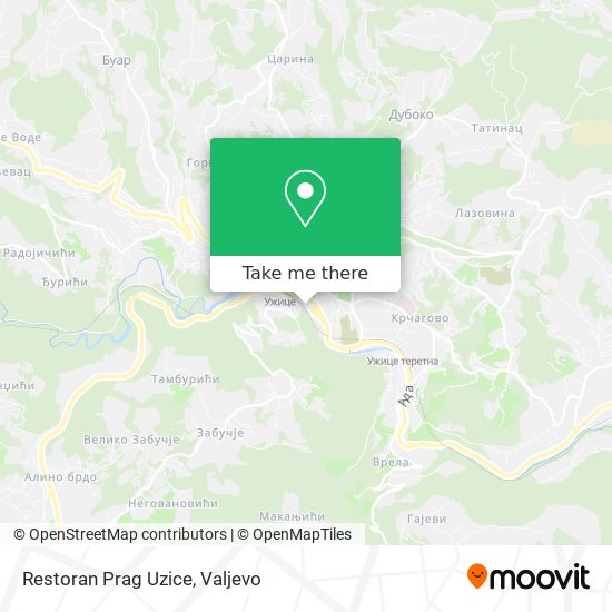 Restoran Prag Uzice map