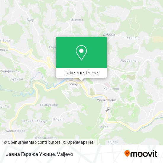 Јавна Гаража Ужице map