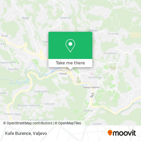 Kafe Burence map