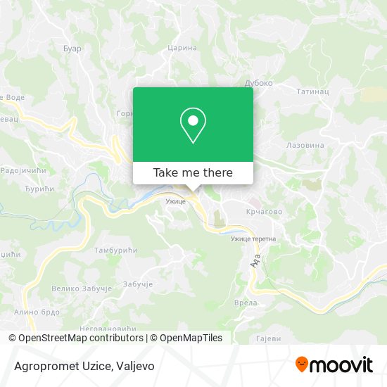 Agropromet Uzice map