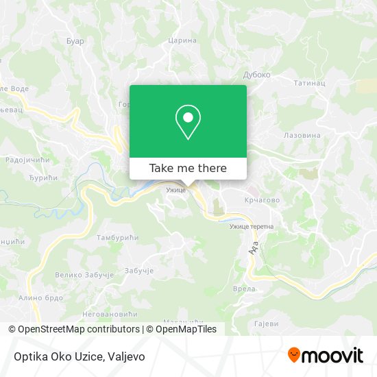 Optika Oko Uzice map