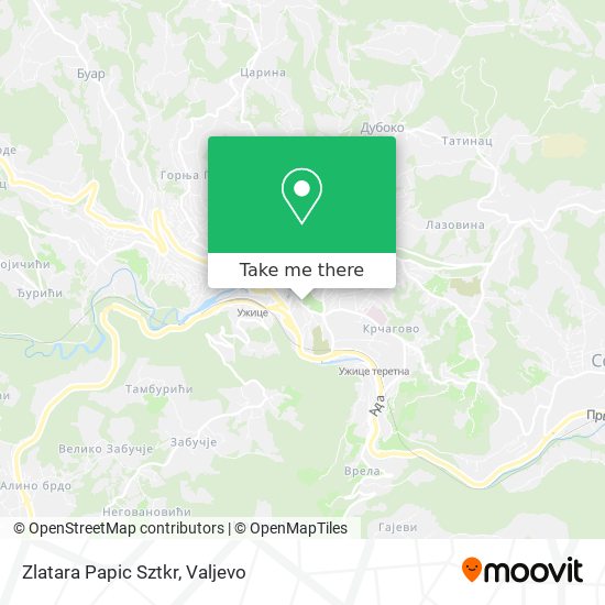 Zlatara Papic Sztkr map