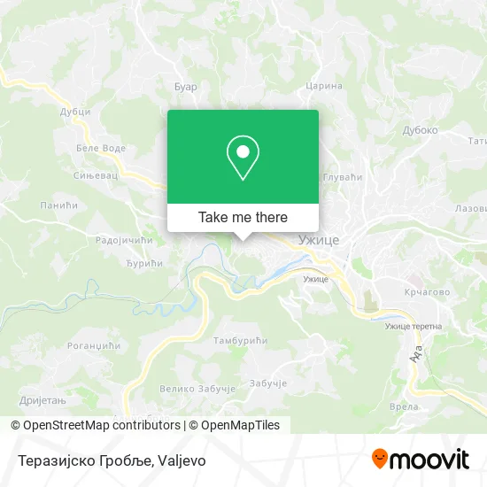 Теразијско Гробље map