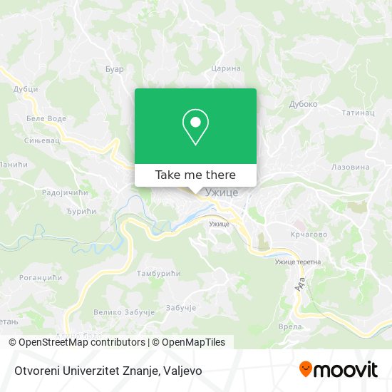 Otvoreni Univerzitet Znanje map